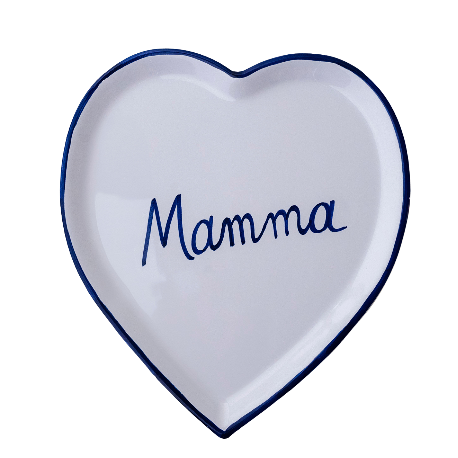 Grande assiette coeur à personnaliser