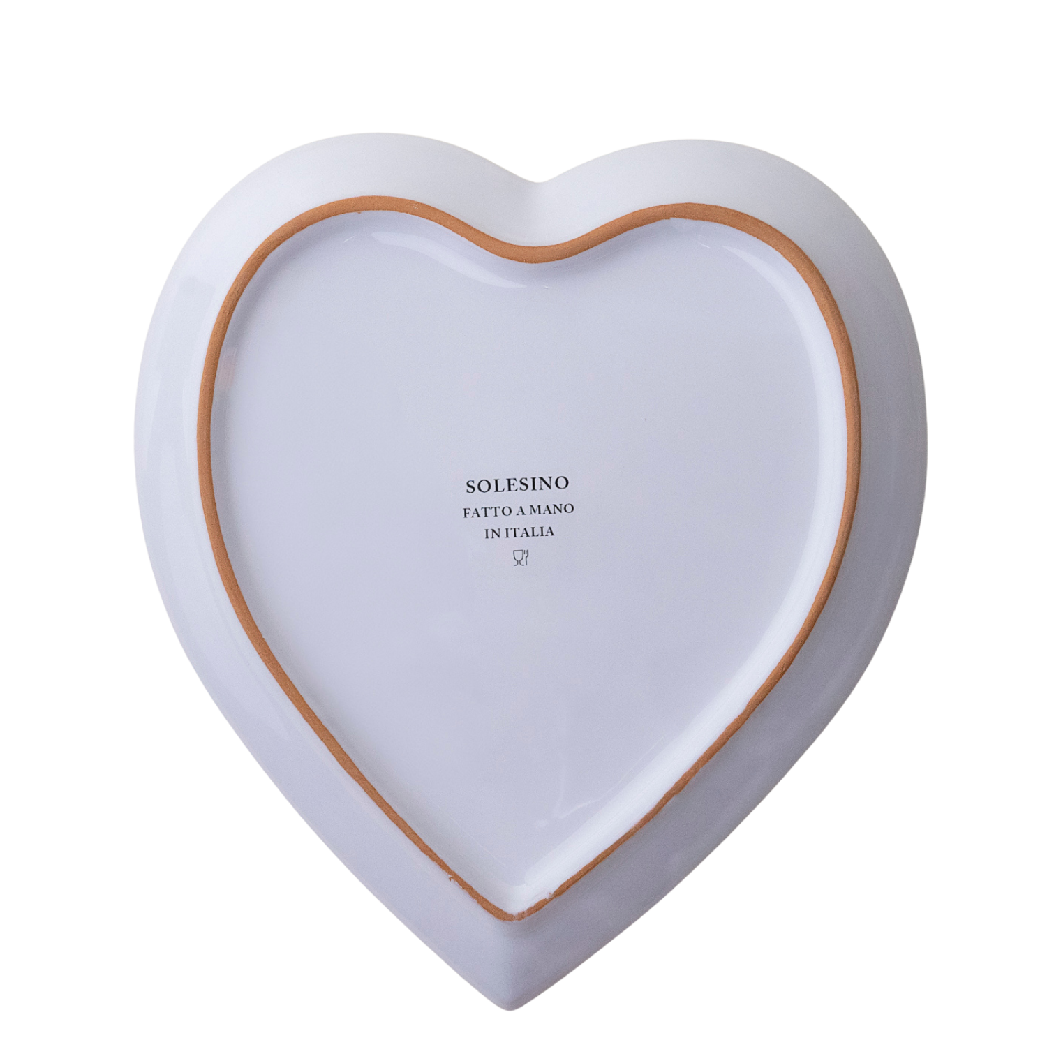 Assiette coeur Mamma rose 22 cm