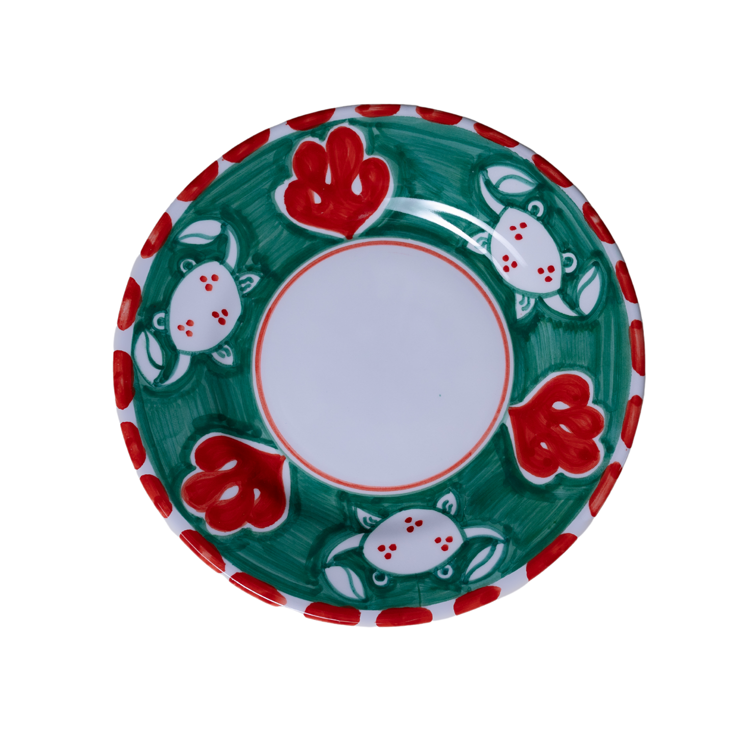 Moyenne assiette Positano crabe 20 cm