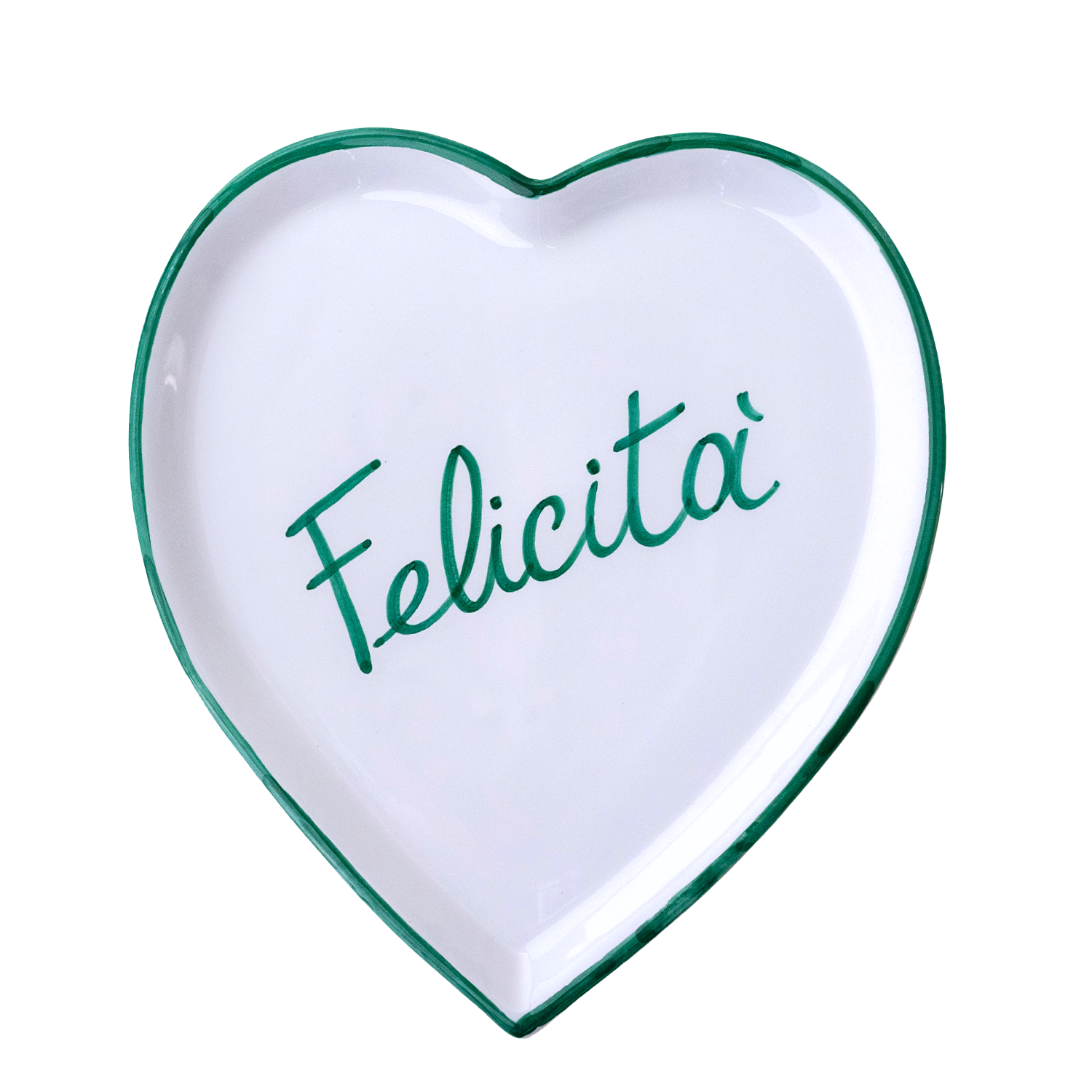 Assiette coeur Felicità 22 cm