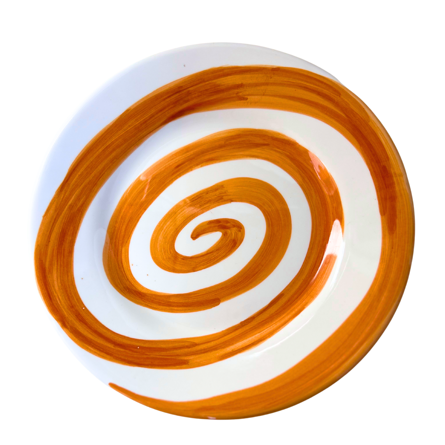 Venezia deep plate with red polka dots