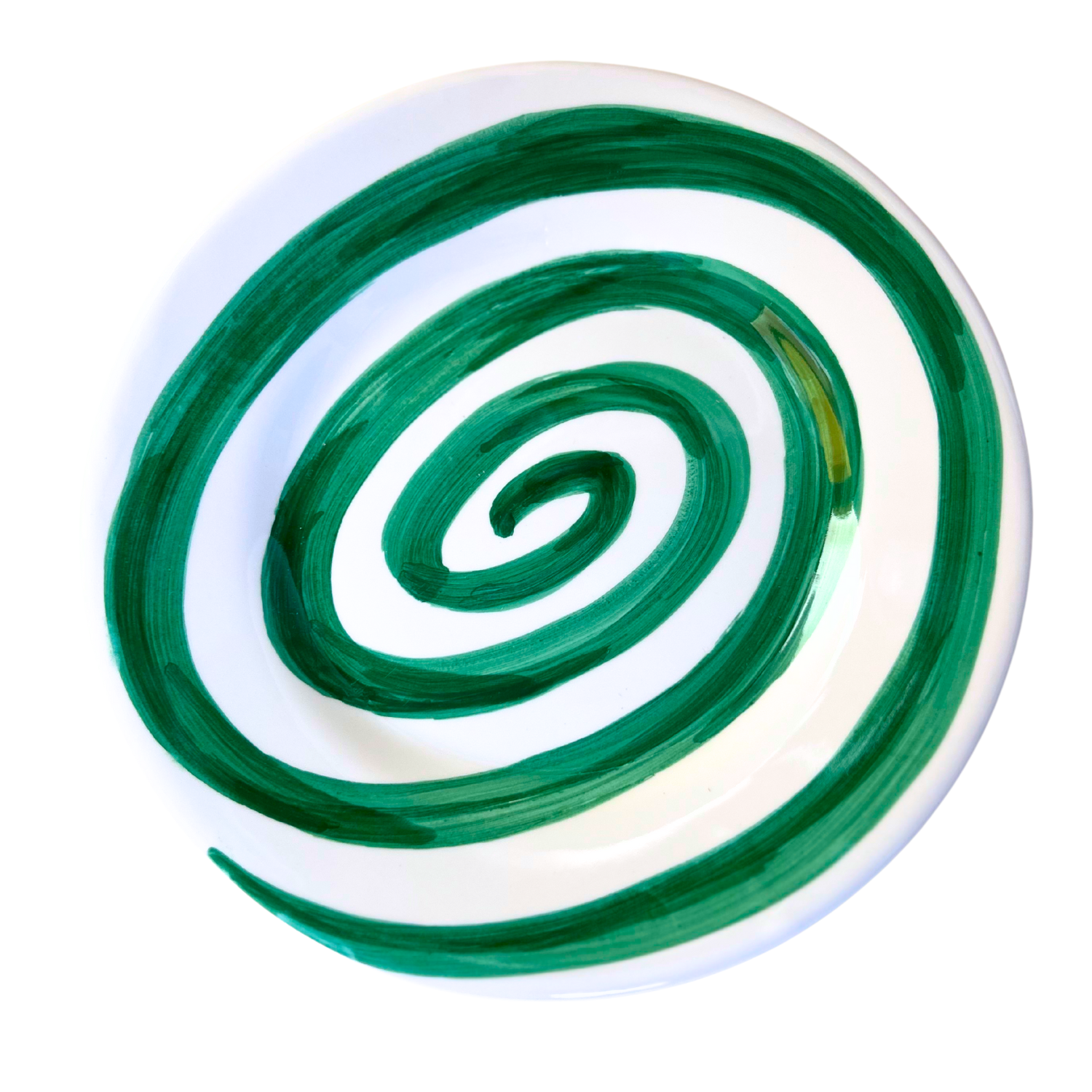 Venezia deep plate with red polka dots