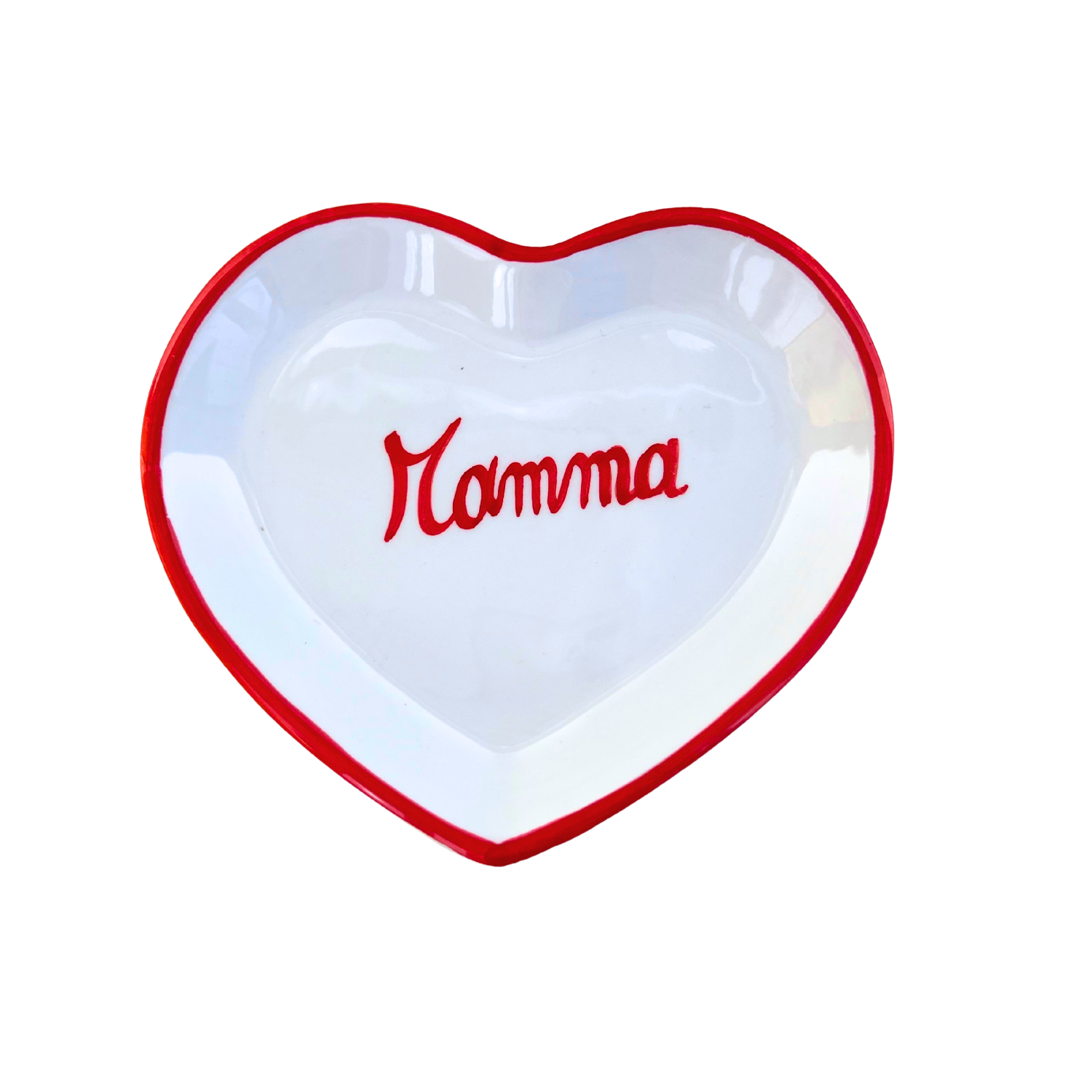 Petite Assiette coeur Mamma