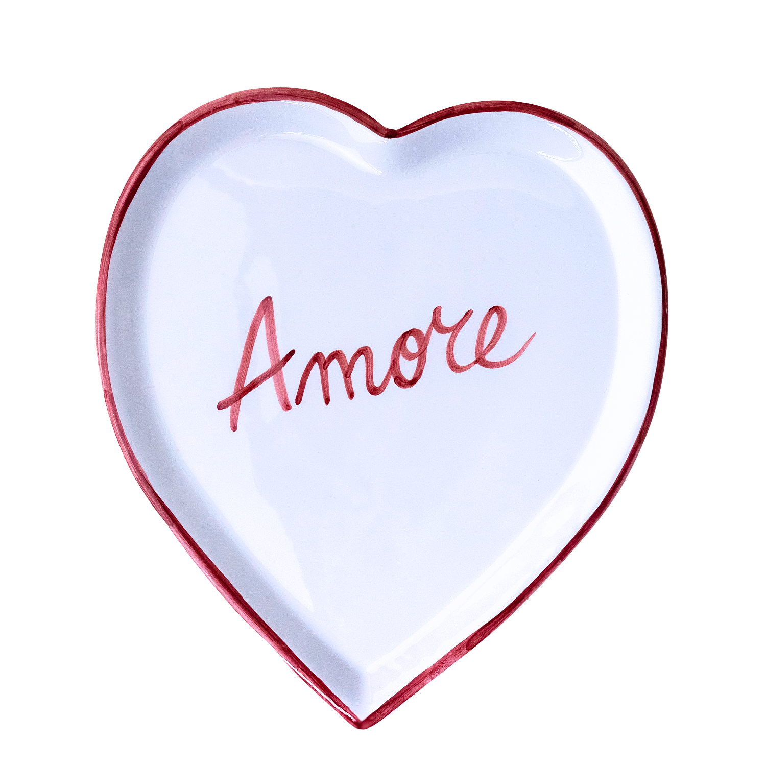 Assiette coeur Amore 22 cm