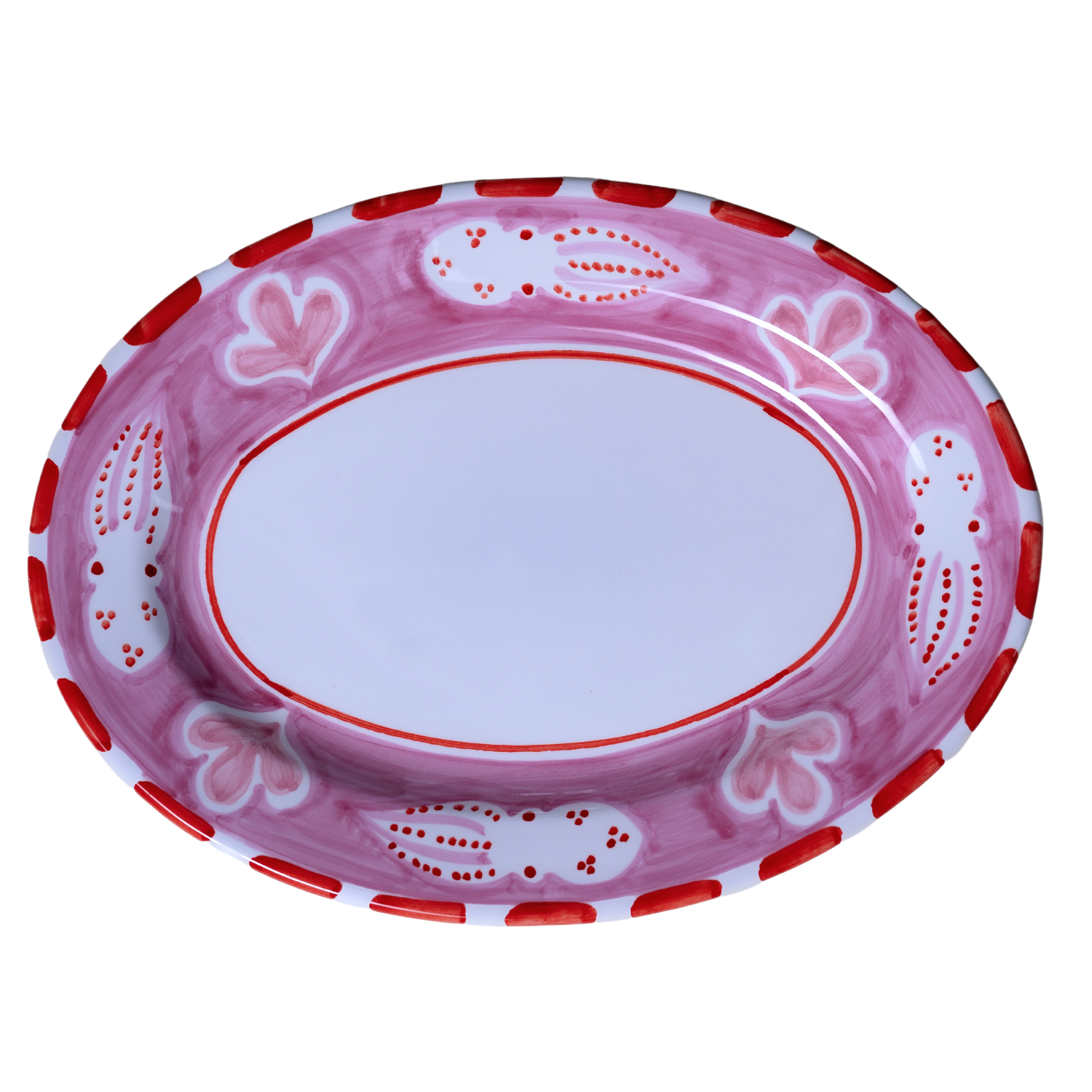 Plat de service ovale Positano Polpo