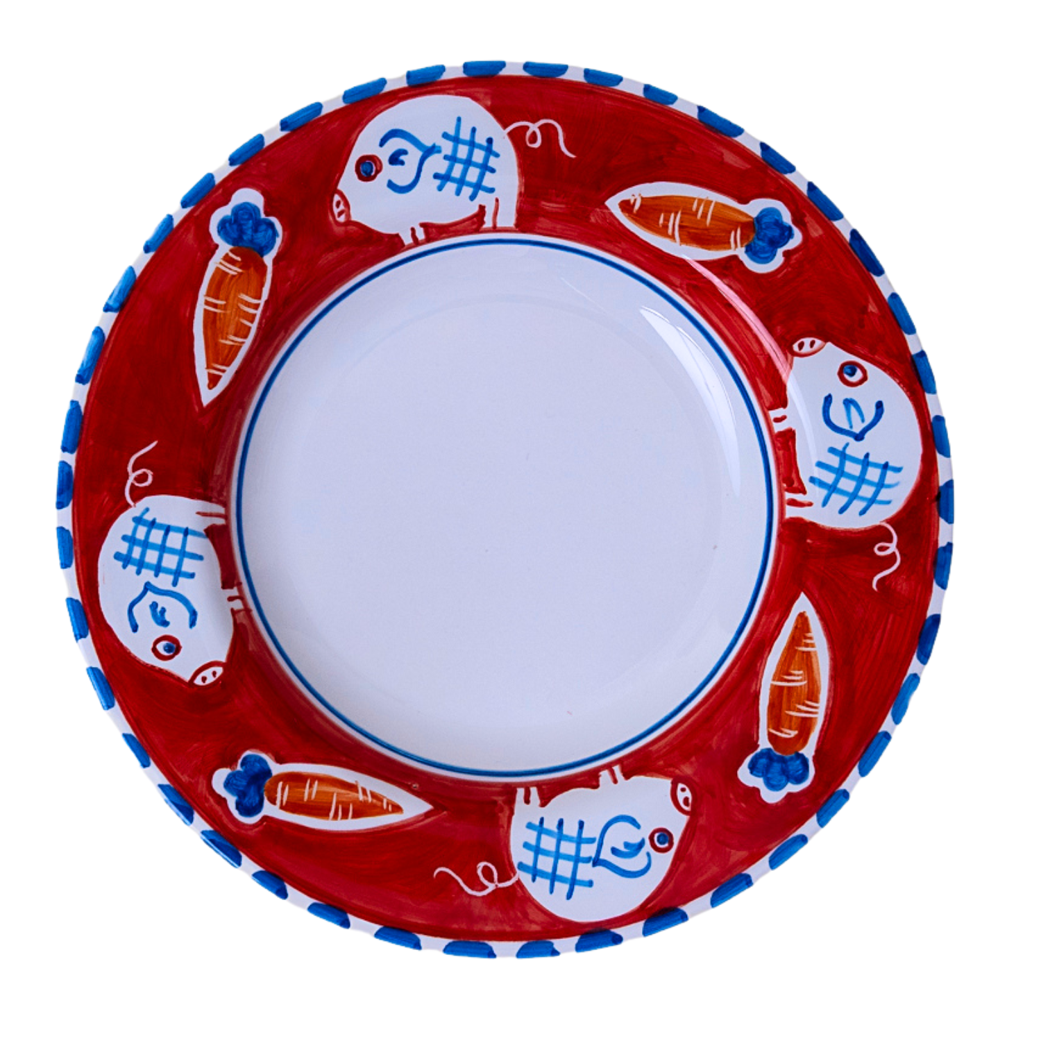 Assiette creuse Positano Pig