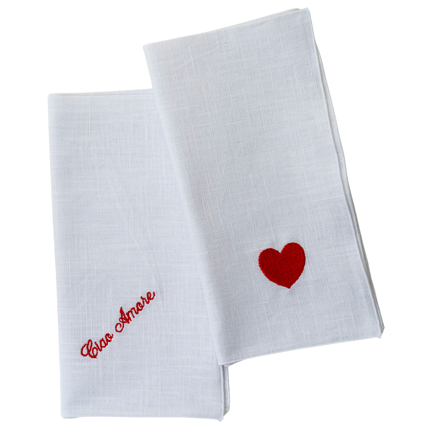 Set de 2 serviettes de table - Collection" Ciao Amore"