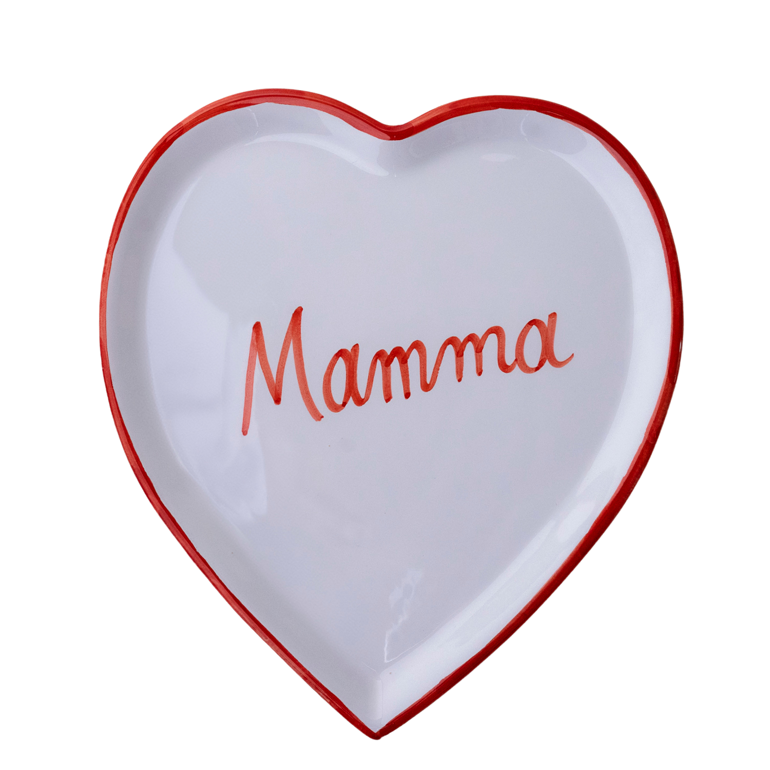 Grande assiette coeur à personnaliser