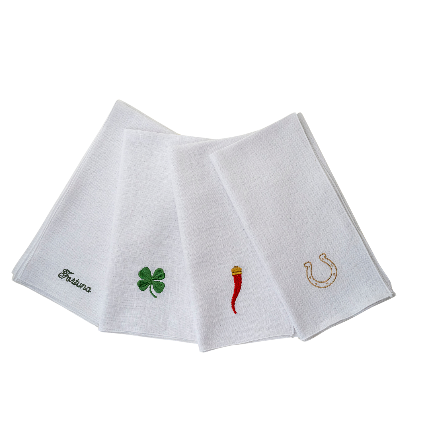 Set de 4 serviettes de table - Collection "Fortuna"