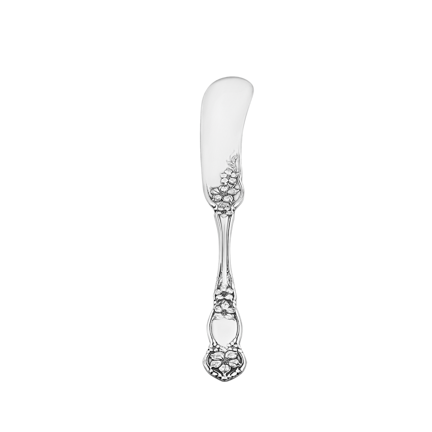 Couteau à beurre en métal argenté Vintage