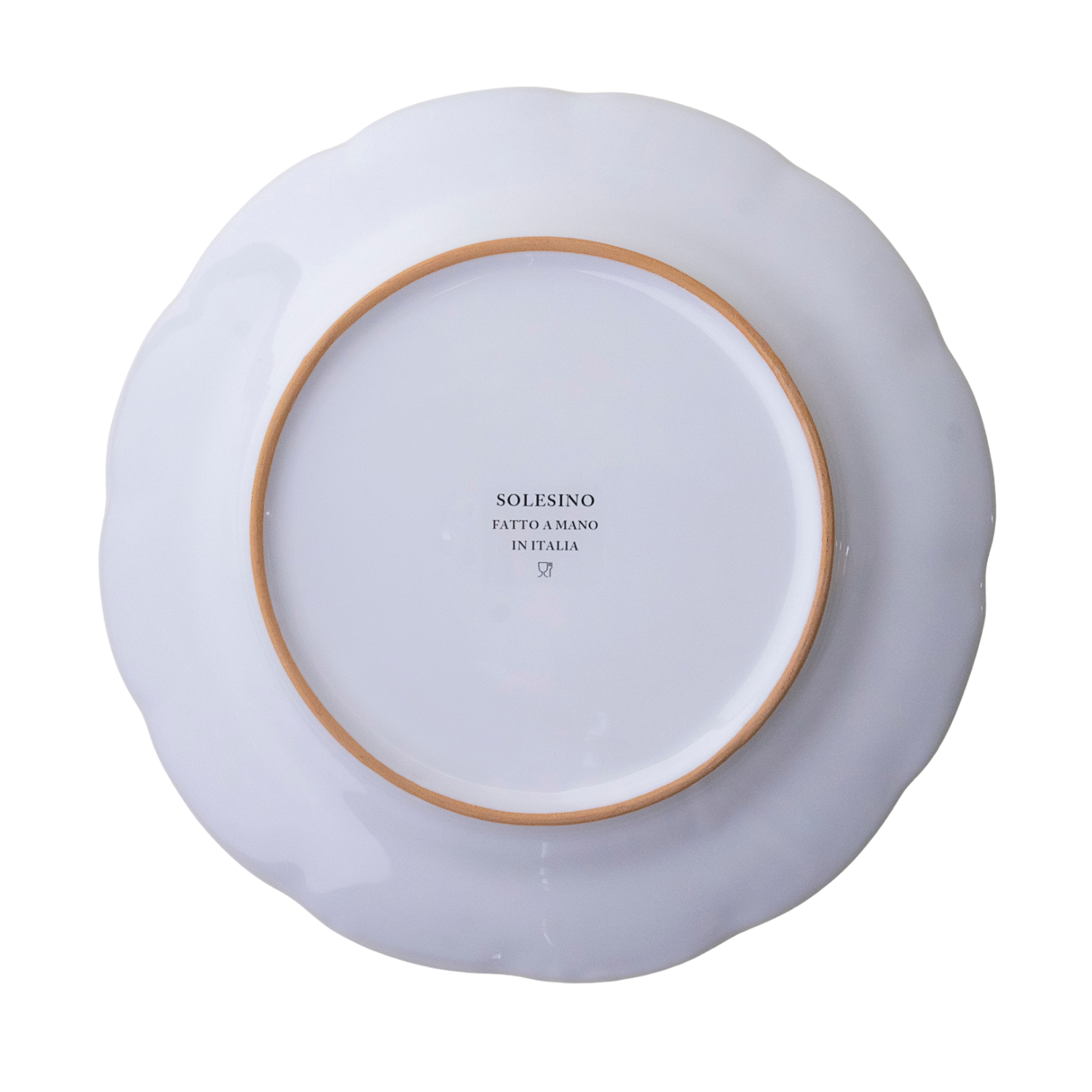 Assiette creuse Venezia pois rouge 
