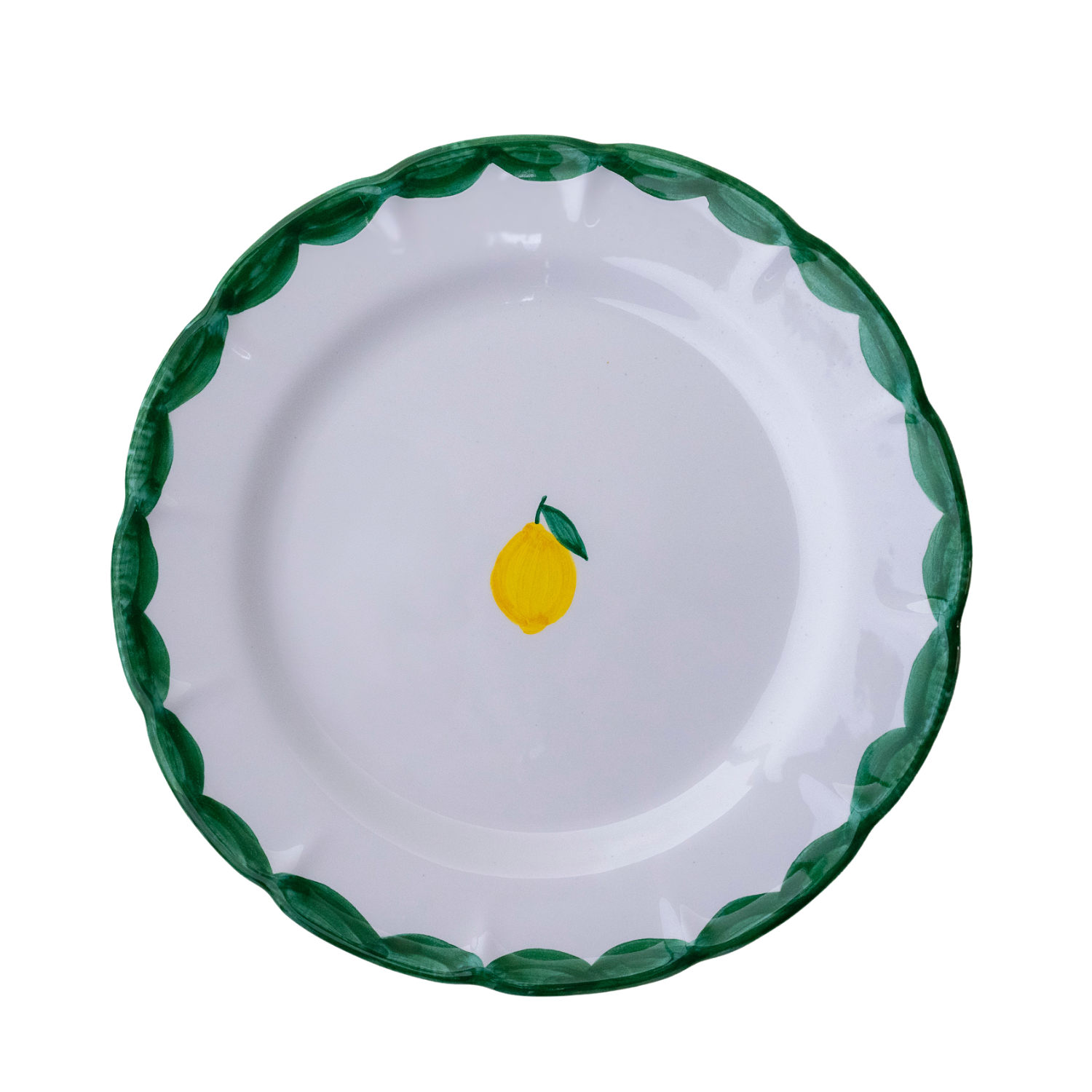 Grande assiette  Sorrento Limone verte