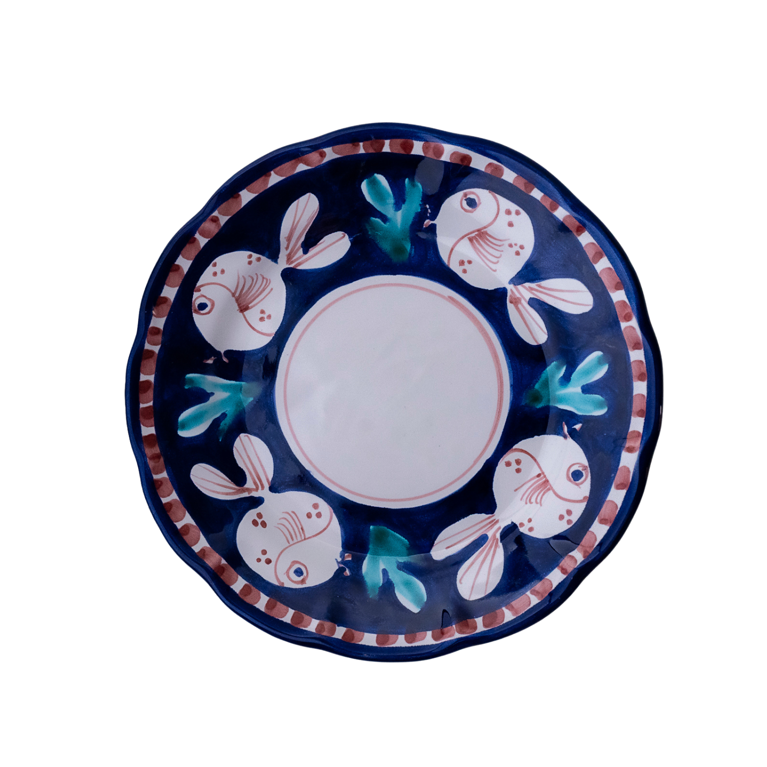 Petite Assiette Positano corolle pesce bleu