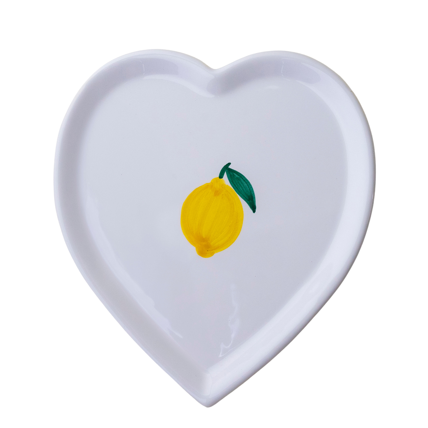 Set de 4 grandes assiettes en coeur