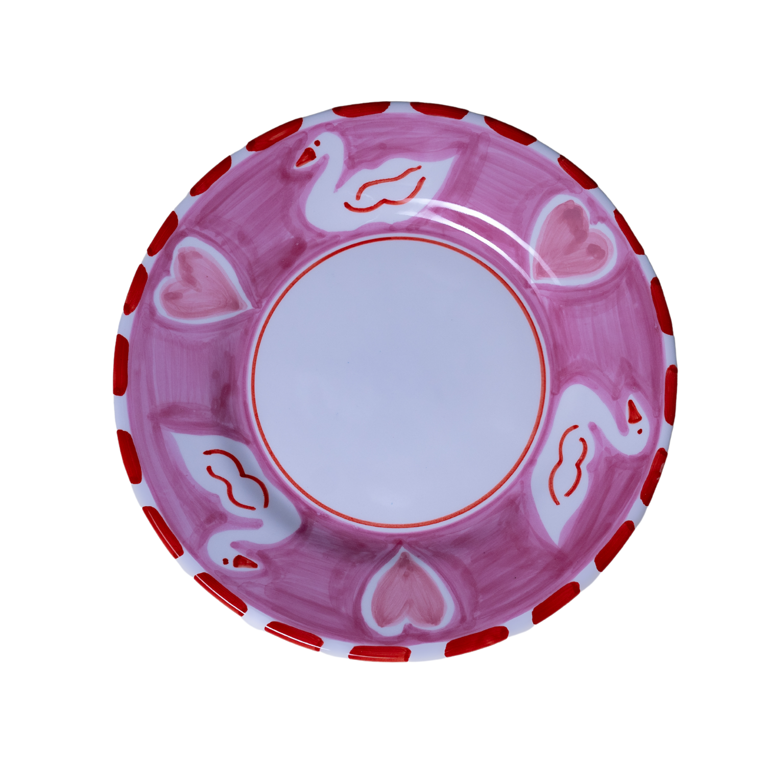 Moyenne assiette Positano Cigno 20 cm