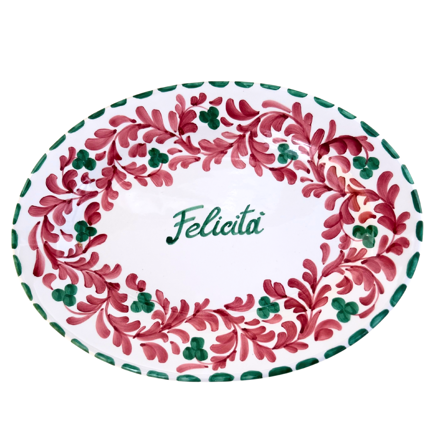 Plat de service ovale Toscana Felicità