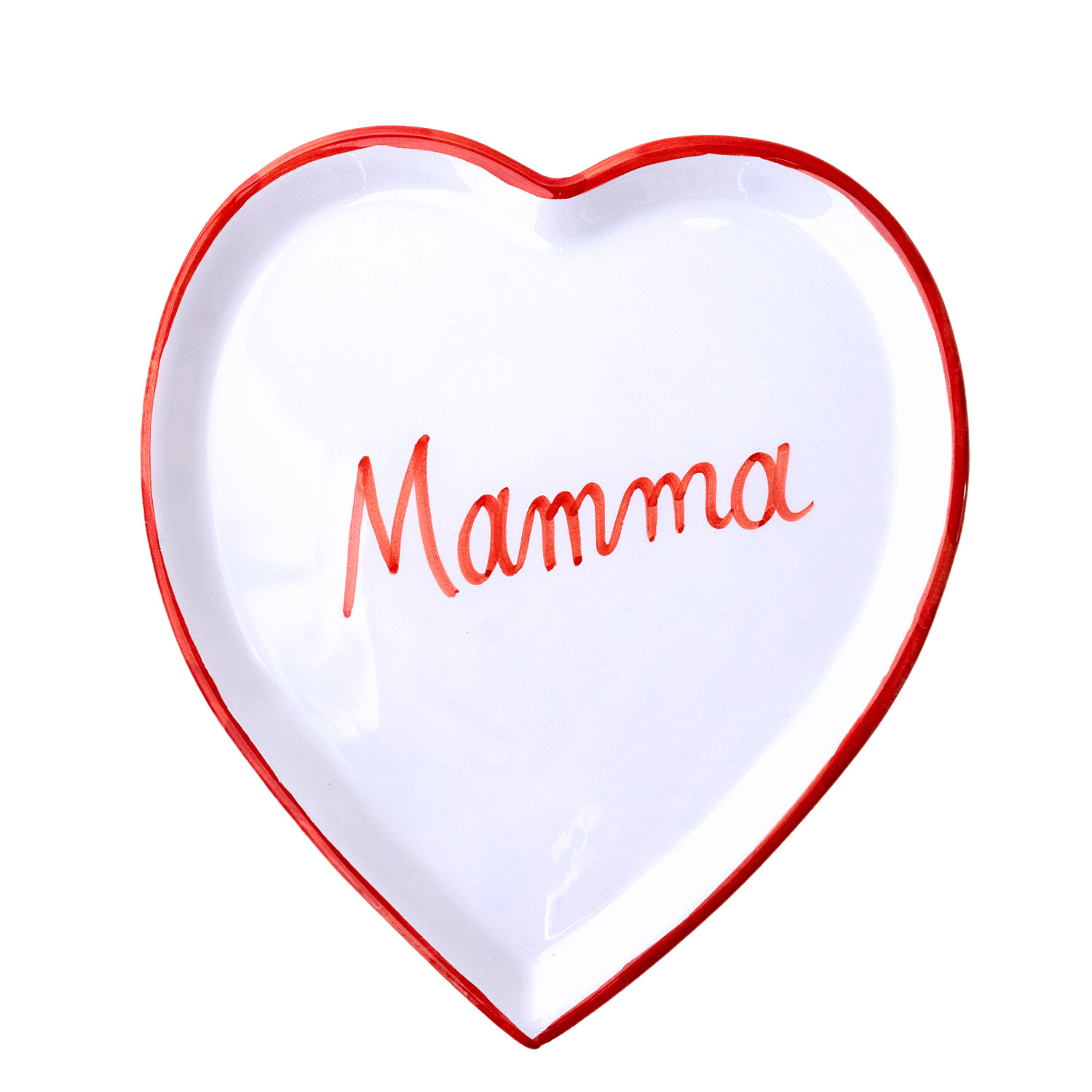 Assiette coeur Mamma 22 cm
