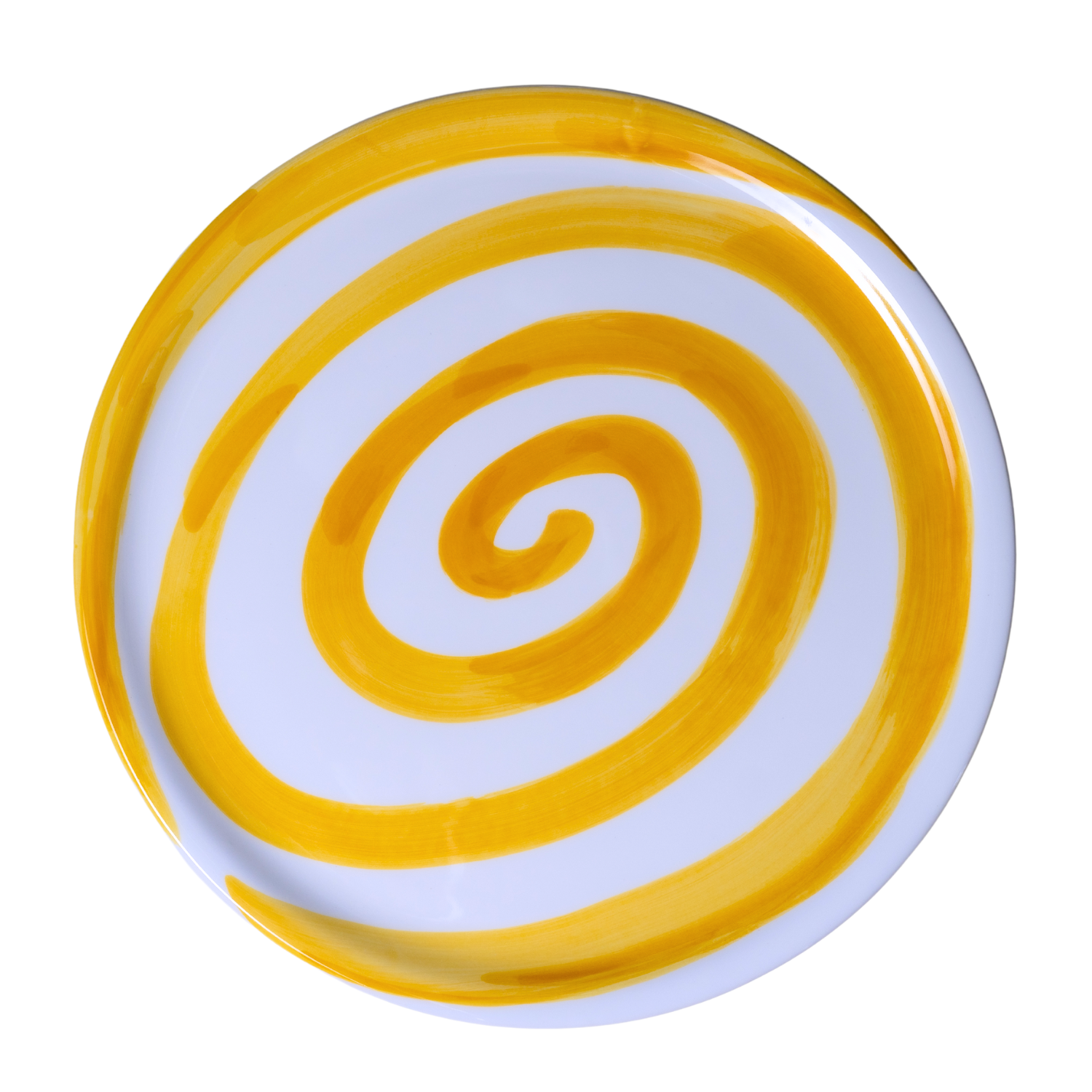 Assiette Pizza spirali jaune
