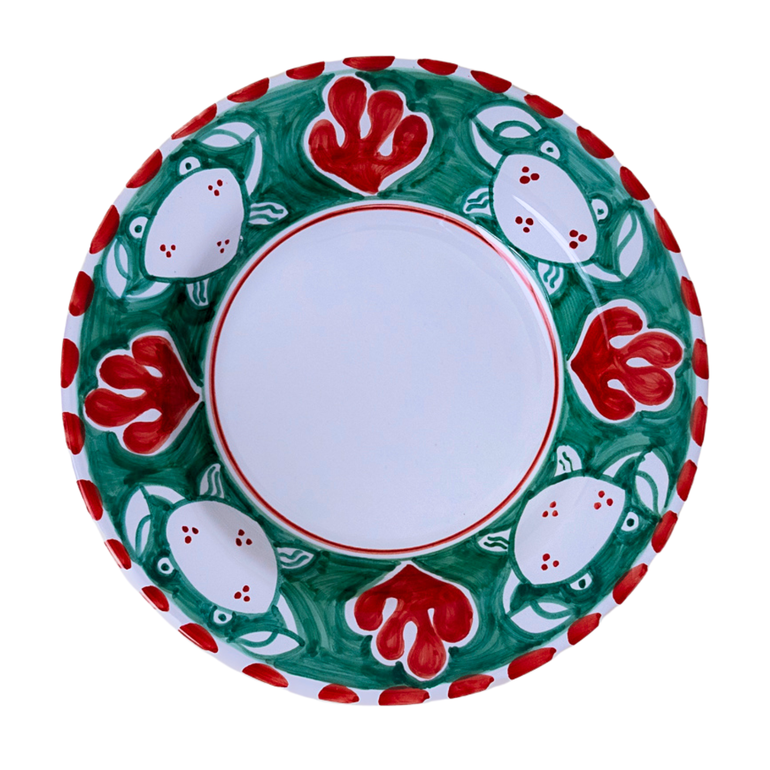 Assiette creuse Positano crabe