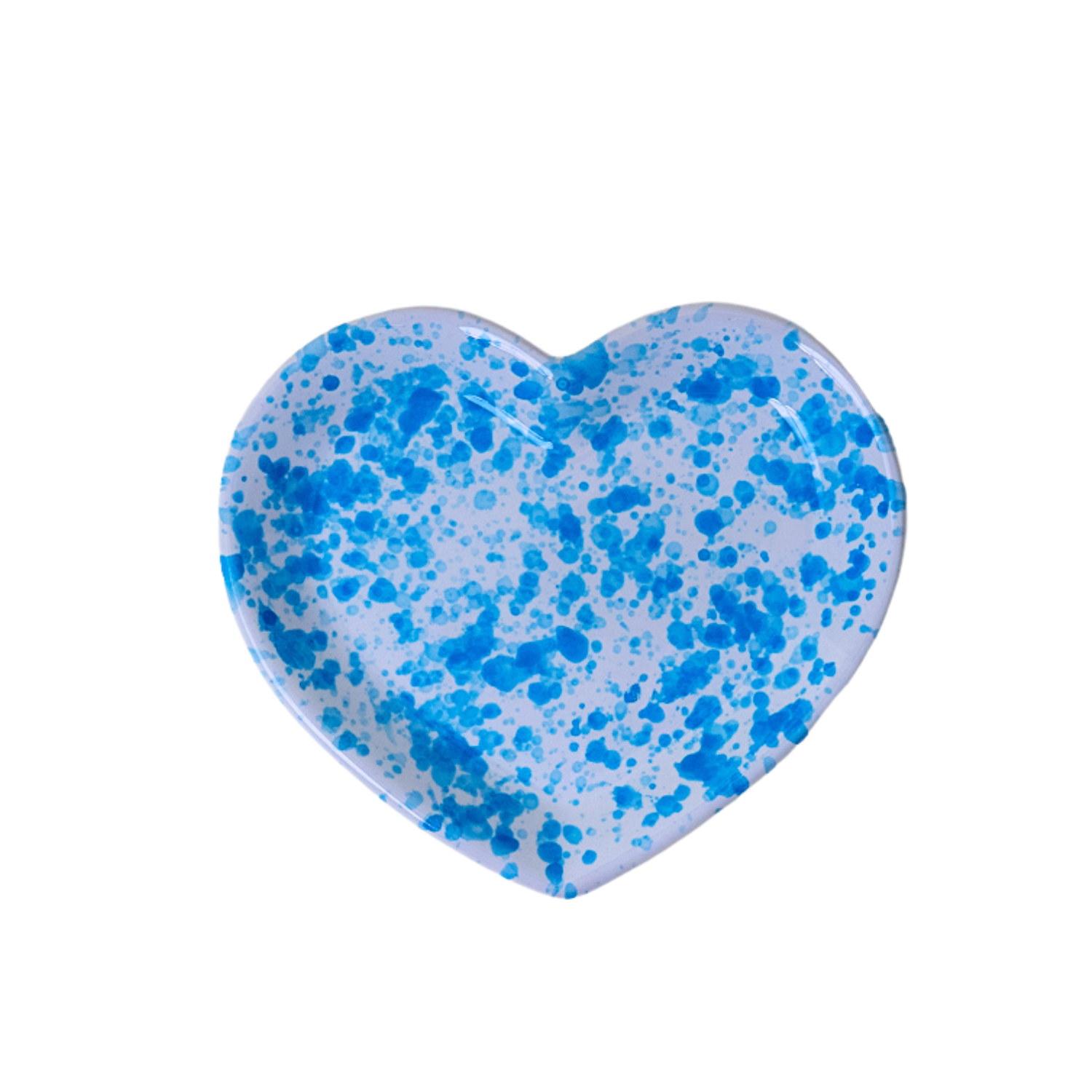 Petite assiette en coeur Ostuni turquoise
